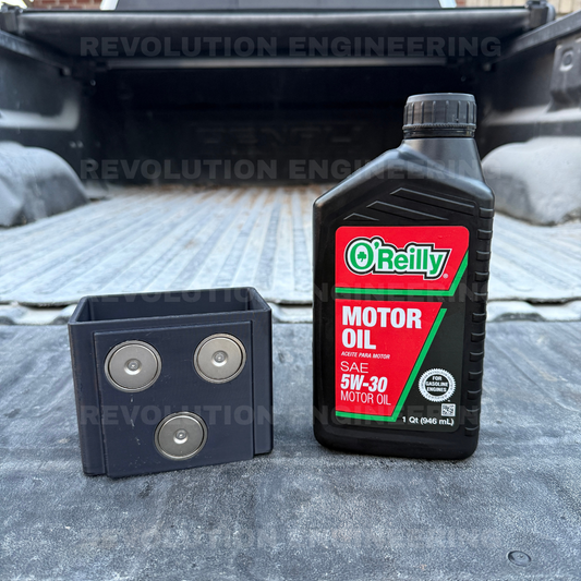 Universal Magnetic Quart Bottle Holder - Oil, ATF, etc